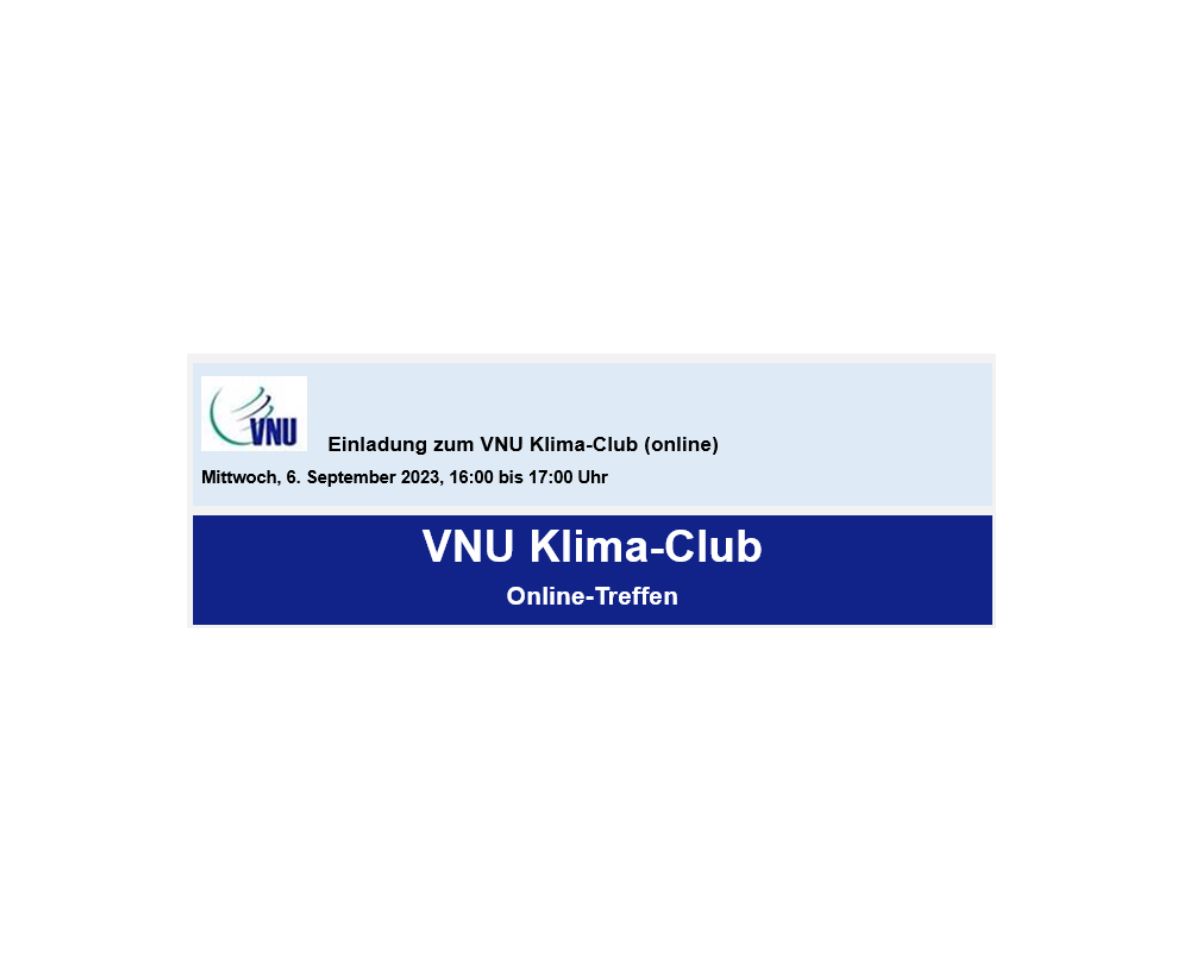 KlimAktiv - Aktuelles, Praxisbeispiel Klimaschutz aus Unternehmenssicht: VNU Klima-Club lädt