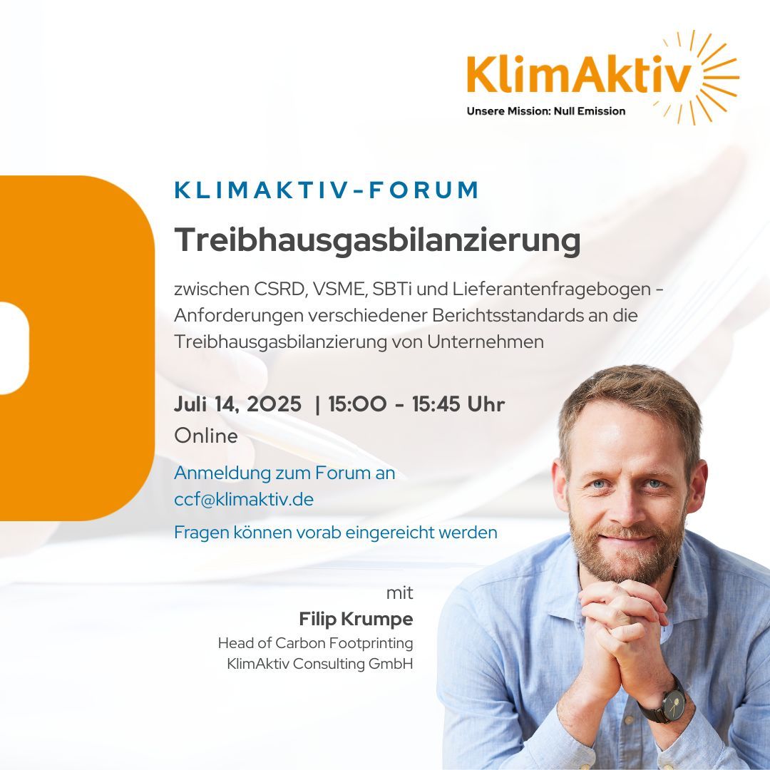 KlimAktiv - Aktuelles, KlimAktiv Kunden-Forum am 14.07.2025